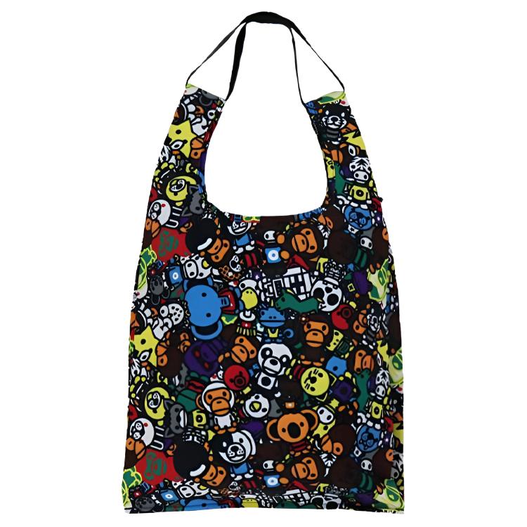 A Bathing Ape Baby Milo Ape Print Tote Bag Unisex Tote Bags Multicolor AH20-482-015 One Size