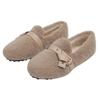 Fashion Mink Fur Moccasins Femme Bow-knot Belt Buckle Fleeces Flats Woman Winter Shoes Women Sneakers Warm Plush Loafers Big Size 34-43
