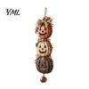 Autumn Harvest Wall Decorations Halloween Stacked Pumpkin Door Hanger, Vintage Jack?O?Lantern Hanging Ornament, Party Front Sign Rustic Fall Decor