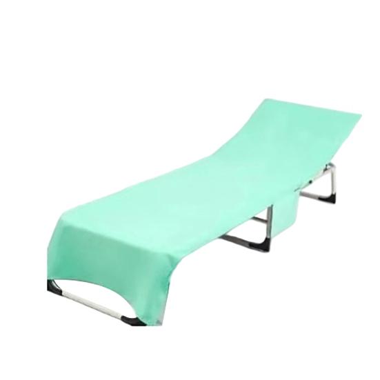 Beach Chair Cover with Side Pockets Absorbent Lounge Chair Cover Quick Dry Towel Chair Cover for Sun Lounger Pool Sunbathing Garden Beach