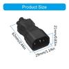 Copper IEC320 C14 To C5 Power Plugs C14 Male To C5 Female Power Conversion Adapter for Electronic Equipment