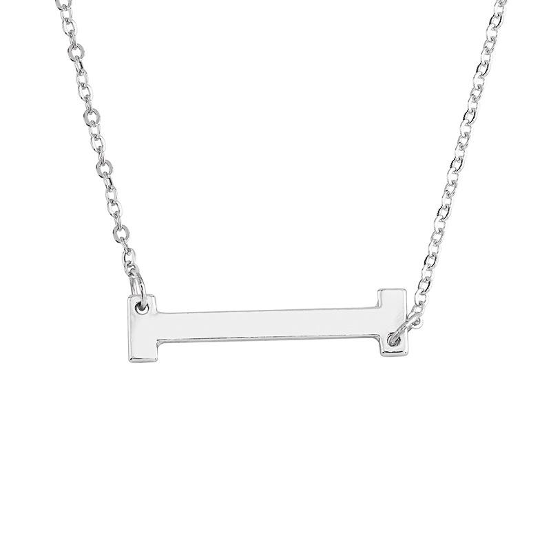 2026 Simple Hot-selling Jewelry, Letter Necklace, Trendy Neck Chain 26 English Letter Collarbone Chain 2025 Source