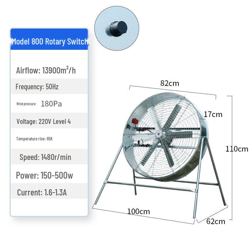 High-Power Variable Speed Industrial and Agricultural Fan