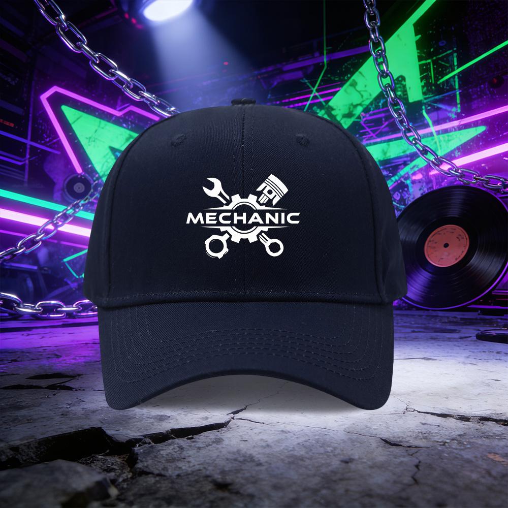A Baseball Cap Featuring a Design Related To MECHANIC for Both Unisex And Women Suitable for Outdoor Sports And Perfect for Cou
