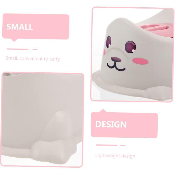 1pc Portable Potty Thicken Toilet for Travel Lightweight Design for Boys Girls Ergonomic Training Toilet for Home Use Gray Seal Color