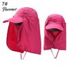 Unisex Waterproof UV Protection Breathable Baseball Hat Cap with Face Neck Flap