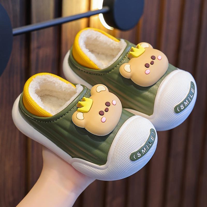 Children's Cotton Slippers   Winter Indoor Bottom Plush