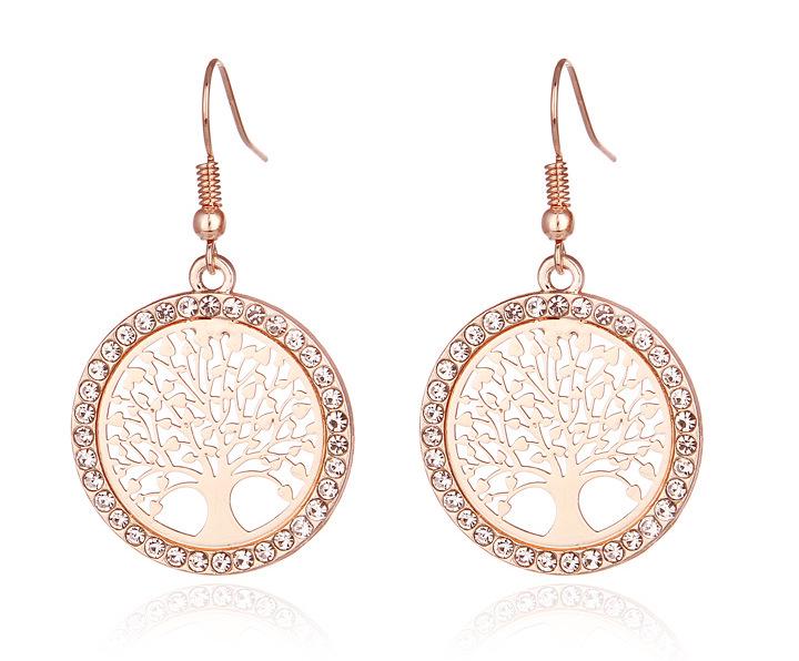 Hot-Selling Life Tree Pendant Necklace - European & American Fashion, Personality Hollow Peace Tree Design