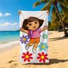 Animation D-Dora the Explorer Towel Towel Soft Pool Gift For Travel Gym Shower Cool Camping Quick Dry Sports  Large Beach Towel