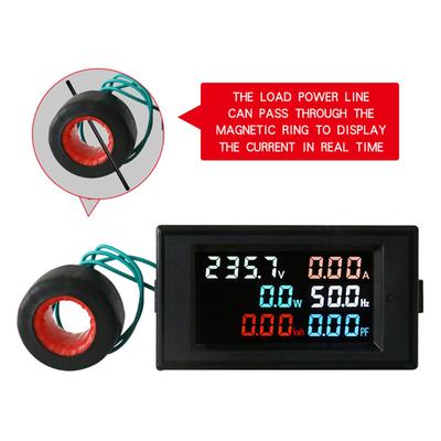 D69-2058 Voltage Current Power Meter Multifunctional Tester Tool with LCD Screen for Electricians and Engineers