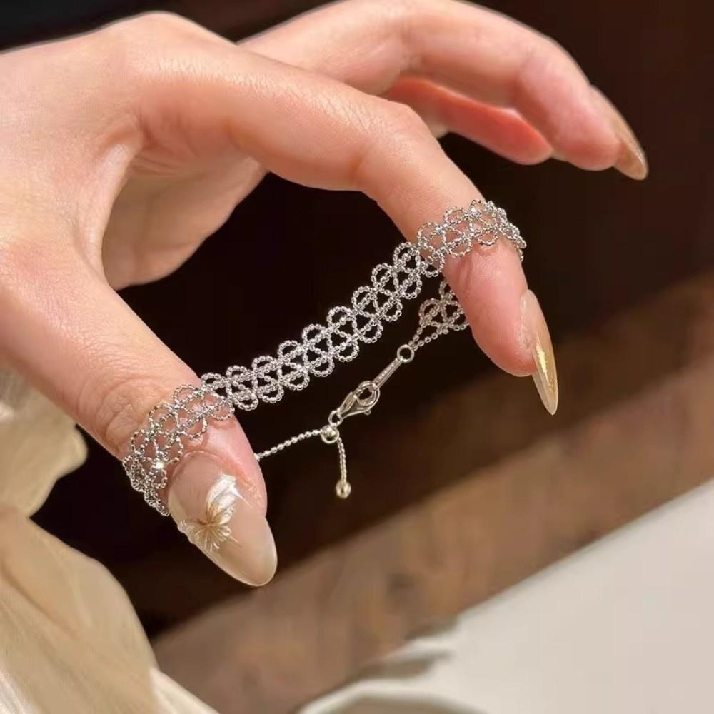 Elegant Metal Lace Bracelet Exquisite Metal Jewelry Creative Fashion Bracelet Fashion Jewelry