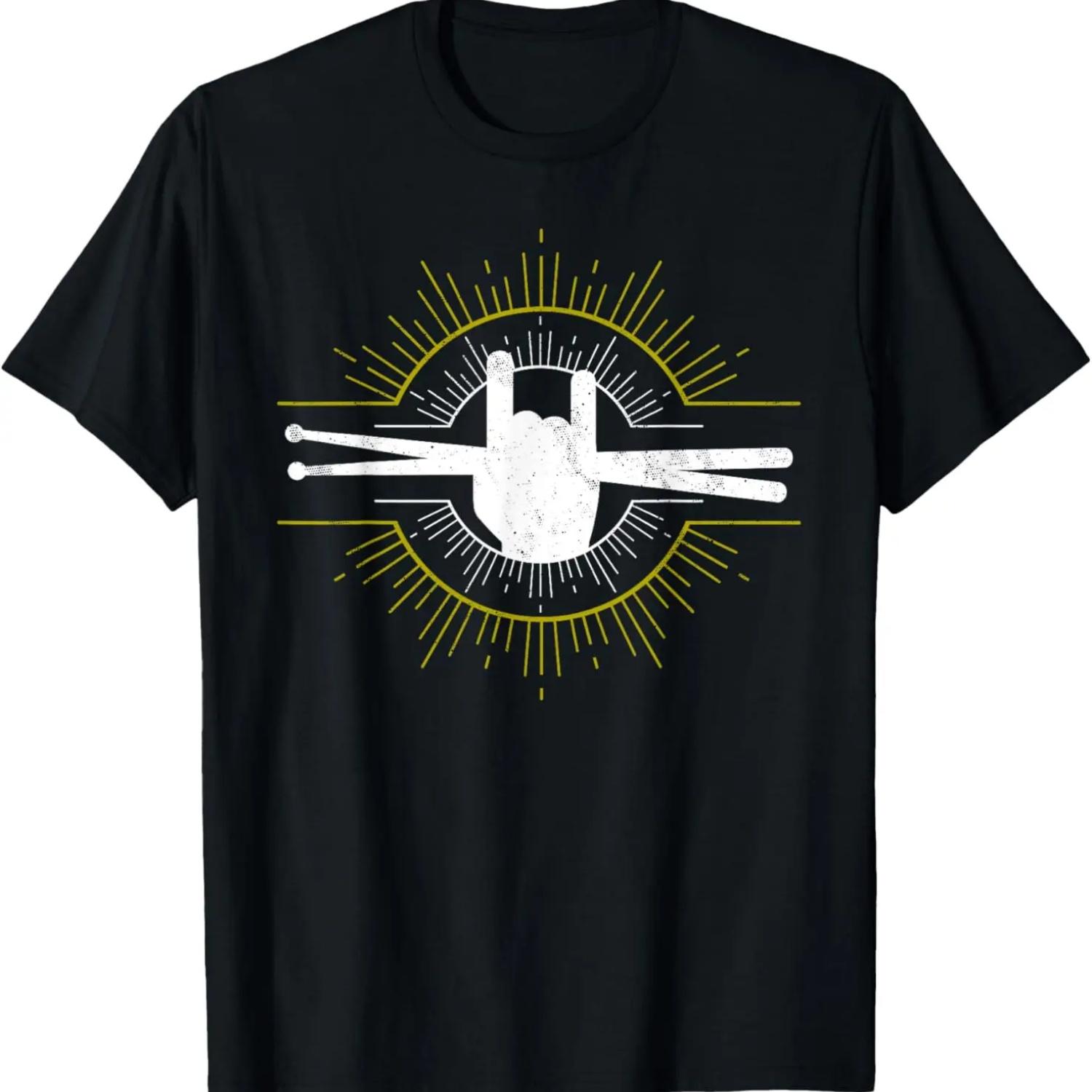 Percussion Player Playing The Drums T-Shirt S