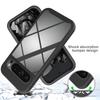 For Google Pixel 9 Pro XL Case PC+TPU Clear Phone Cover with PET Screen Film All-Around Protection