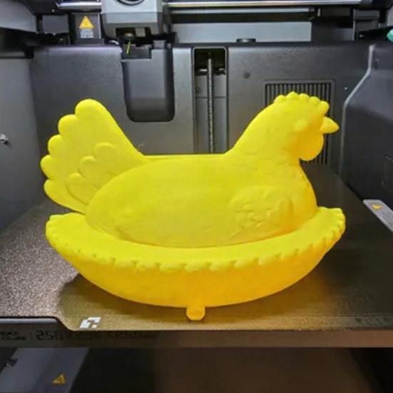 Chicken Sponge Holder for Kitchen Sink 3D Printed Hen Shaped Sponge Caddy Sink Organizer with Draining Hole for Bathroom Kitchen
