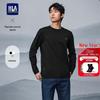 HLA Men's 'Mountains Not High' Series Long Sleeve Round Neck T-Shirt