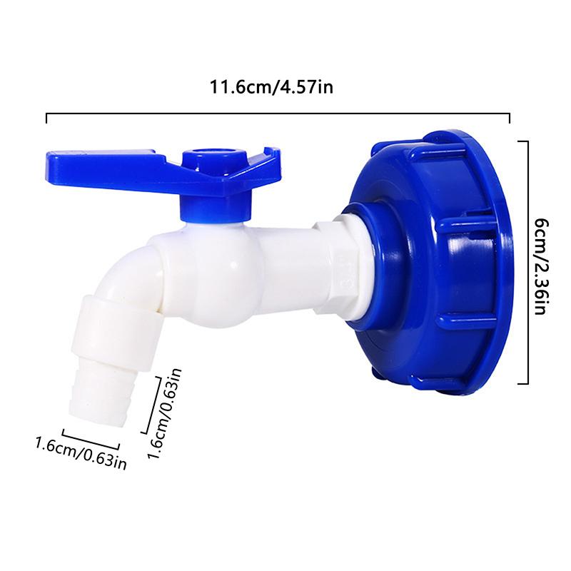 Ibc Nádrž Kohoutkový Adaptér Ventil Hrubý Závit Zahrada Rychlospojka Kohoutek 1/2 3/4 Vnější Závit Příslušenství pro Kohoutek Nádrže