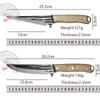 Stainless Steel Boning Knife Forged Full Tang Kitchen Chef Knives Meat Cleaver Butcher Knife Fish Knife with Wood Handle Tools