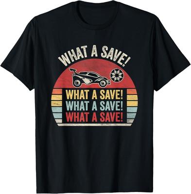 Vintage Retro What A Save Soccer Car League Gift Unisex T-Shirt