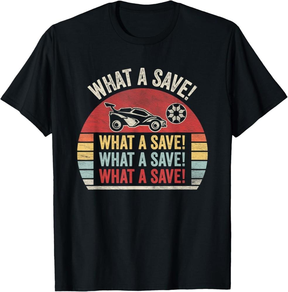 

Vintage Retro What A Save Soccer Car League Gift Unisex T-Shirt 2XL