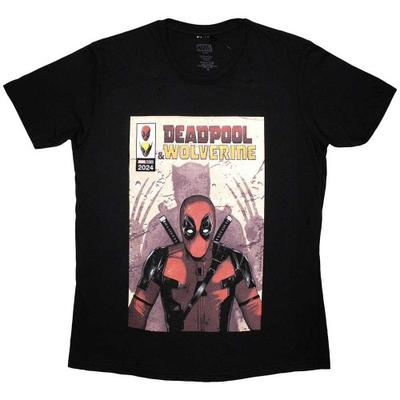 Marvel Comics Unisex Adult Deadpool & Wolverine Comic Cover T-Shirt