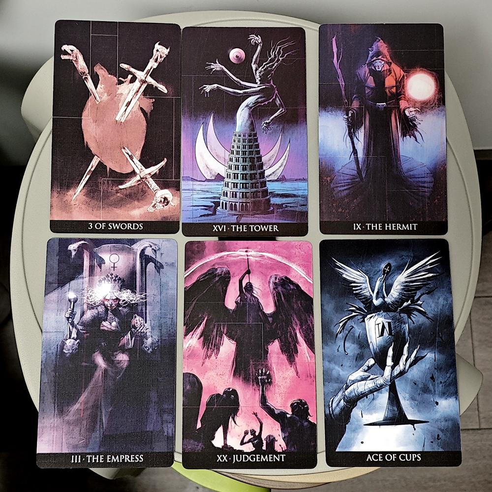 Incubus Tarot Deck 12*7cm 78 Pcs Nightmare-themed Tarot Cards Based On Rider Waite System