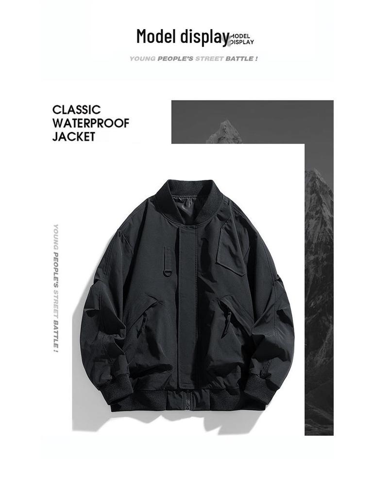 2024 Spring & Autumn Plus Size Men's Trendy Workwear Jacket (M-8XL)