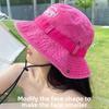 Outdoor Wide Brim Cotton Hat With Windproof Rope For Men And Women Summer Sun Protection