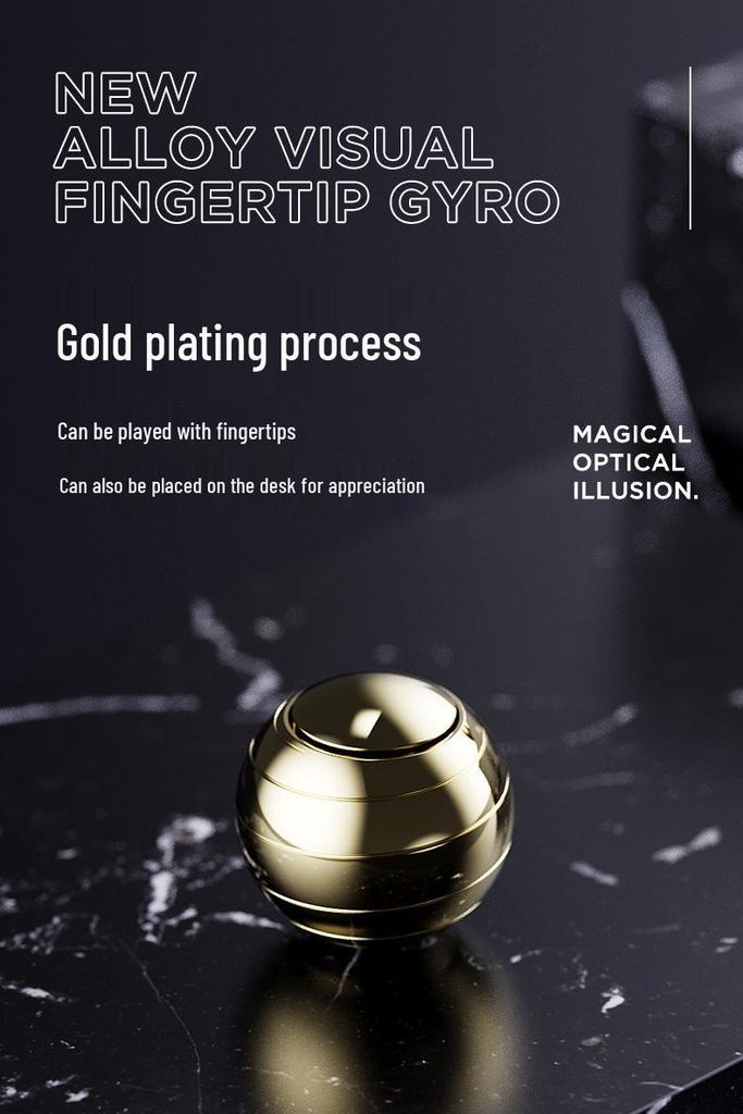 Colorful Square Fidget Spinner: Black Metal Stress Relief Handheld Toy