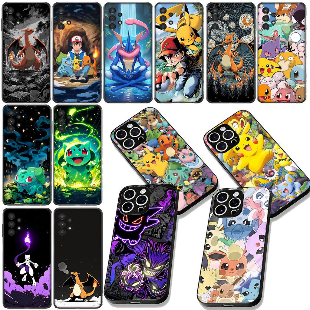 P-Pikachus Charmander P-Pokemons Mewtwo Cover for Apple iPhone 12 13 Mini XS 11 Pro Max 7 8 Plus + XR 8+ X SE 2020 SE3 Case