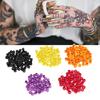 200pcs Tattoo Ink Cups with Base 17mm Daruma Ink Pigment Holder Container Microblading Makeup Pigmen