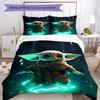 3pcs Yoda Bedding Set Duvet Cover Closure Includes 1 Duvet Cover & 2 Pillowcases, Soft and Comfortable for All Seasons.