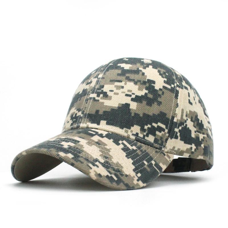 Men Women Summer Cotton Camouflage Printed Baseball Caps Sunhat Outdoor Unisex Sports Adjustable Snapback Anti-Uv Hat Visors