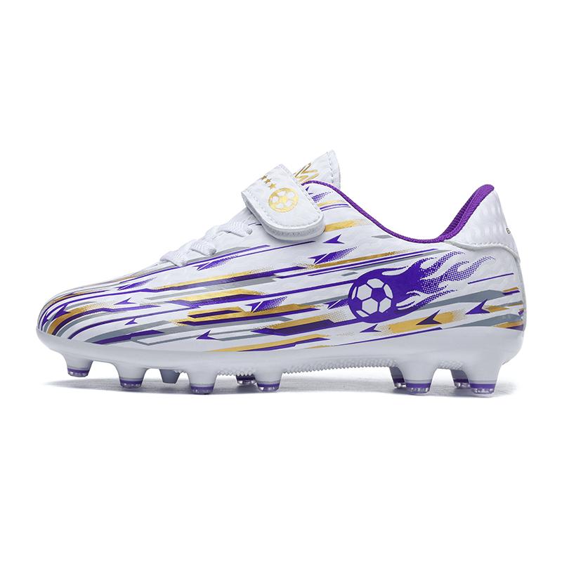 Children Football Sports Shoes Field Sports Resistant Spikes Football Boots Society Long TF/FG Outdoor Professional Boy Football Shoes