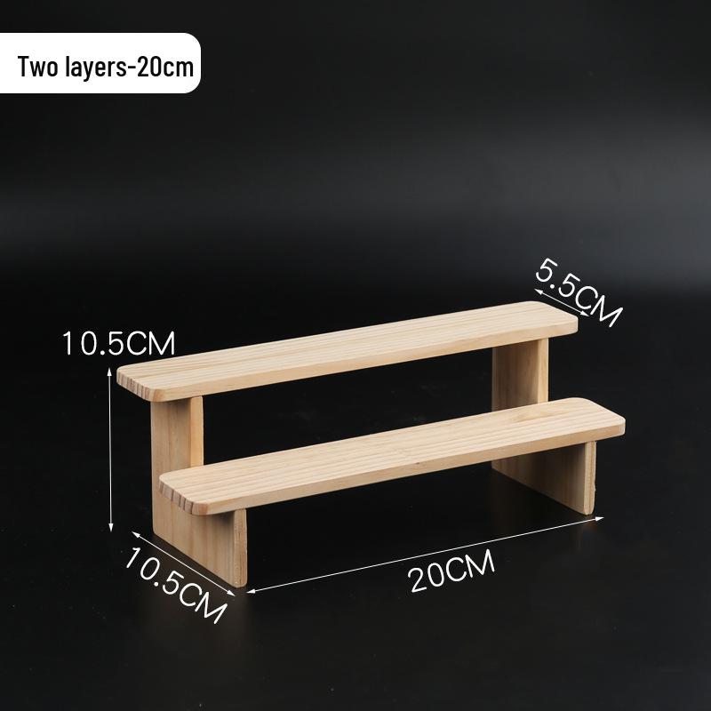 Стойка-витрина из массива дерева для фигурок, предметов коллекционирования и суккулентов