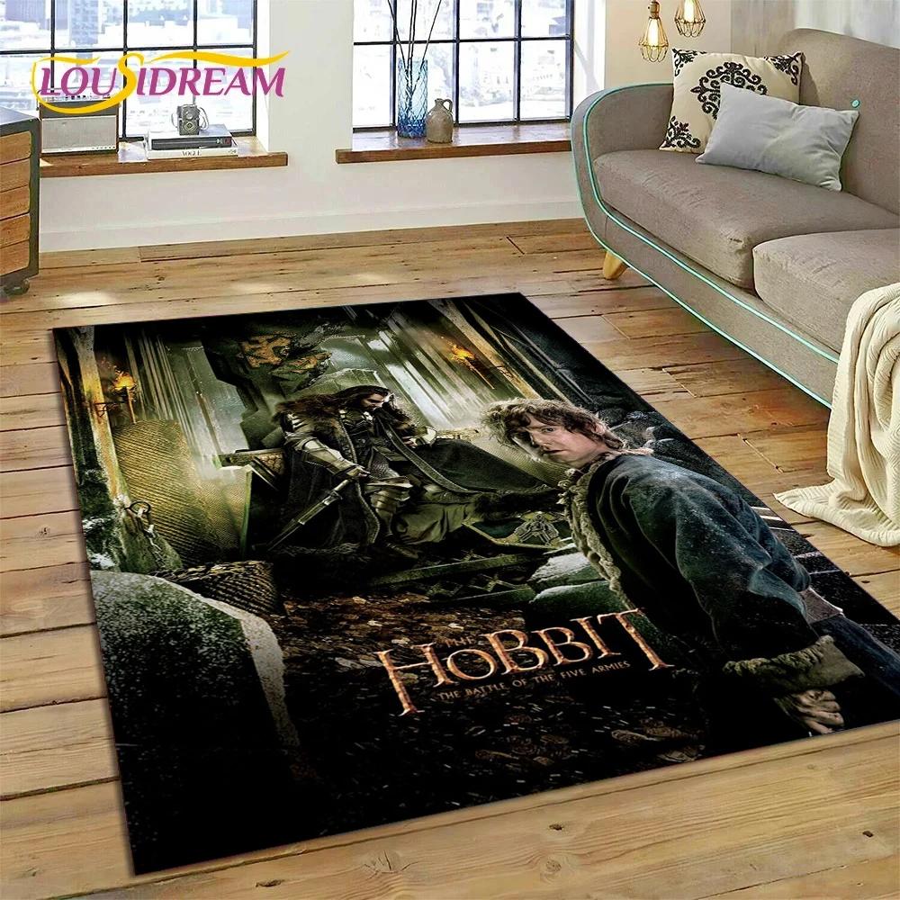L-Lord of The Rings H-Hobbit Movie Carpet Rug for Bedroom Living Room Home Sofa Decoration,Children Game Large Decor Floor Mat