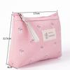 Japan and South Korea canvas waterproof portable cosmetic bag flower large-capacity girl pencil case storage bag toiletry bag