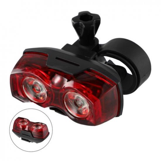 Compact and Lightweight Bike Rear Light Horizontal/Vertical Mounting Red LED