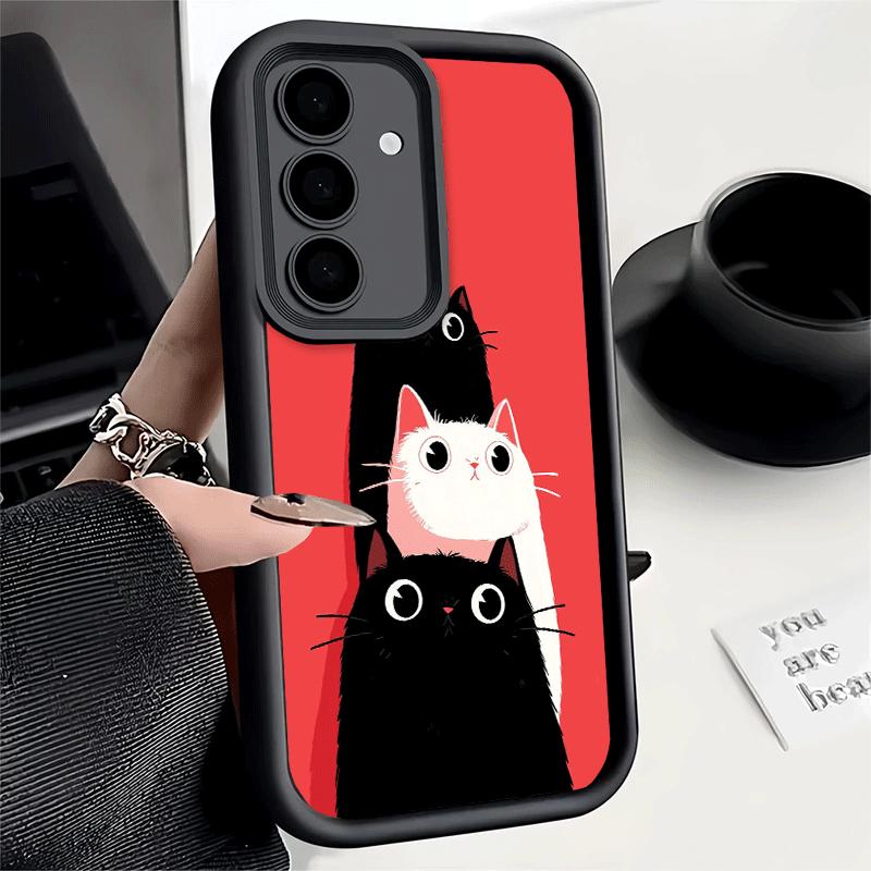Handyhülle für Samsung Galaxy A17 A16 A15 A14 A13 Katze Niedliches Kätzchen Cartoon A56 A36 A26 A55 A35 A25 A54 A34 A24 A53 A33 A23 A07 A0