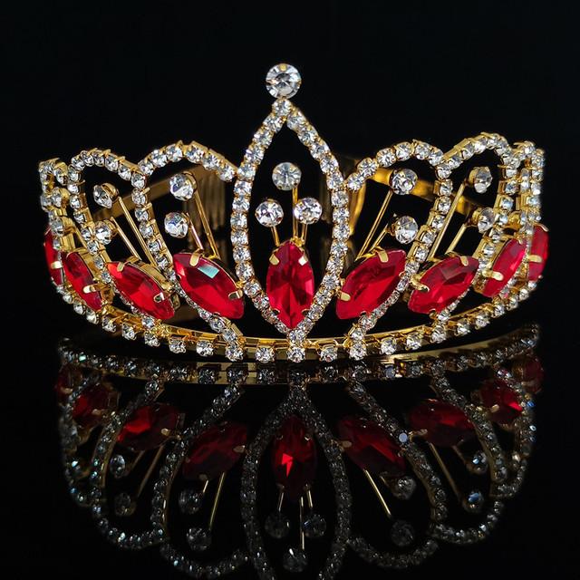 

Новые красочные хрустальные короны для свадьбы, невесты, женские аксессуары для волос для девочек на день рождения, модный головной убор, тиара, зажим для невесты