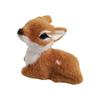 Realistic Christmas Deer Figurine With Realistic Furs Texture Miniature Animal Model For Holiday Tabletop Shelf Decors