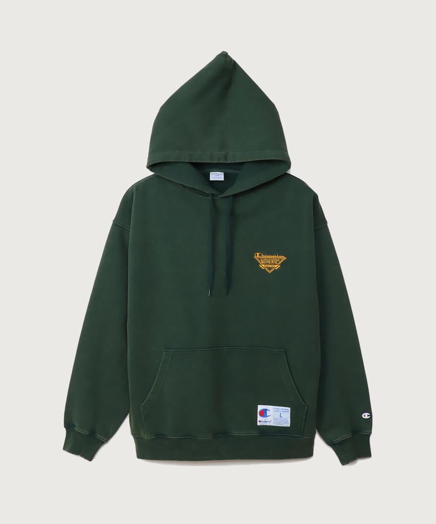 Jogtag Authentic Logo Oversized Hoodie Dark Green