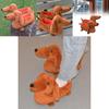 Adorable Dachshund Plush Slippers Cozy Cartoon Design For Comfortable Home Use