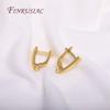 Handmade Earring Making Supplies,Brass Metal 18K Real Gold Plated Earwires Earring Fasteners Hooks For DIY Earring Accessories
