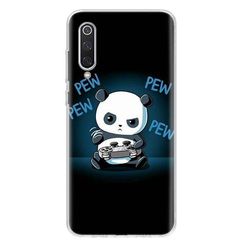 Panda Anime Cute Cover Phone Case For Xiaomi Redmi Note 14 13 12 12S 11 Pro Plus 11S 10 10S 11T 11E Soft Transparent Shell Cover