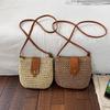Summer Casual Straw Woven Crossbody Bag: Simple Vacation Style for Women