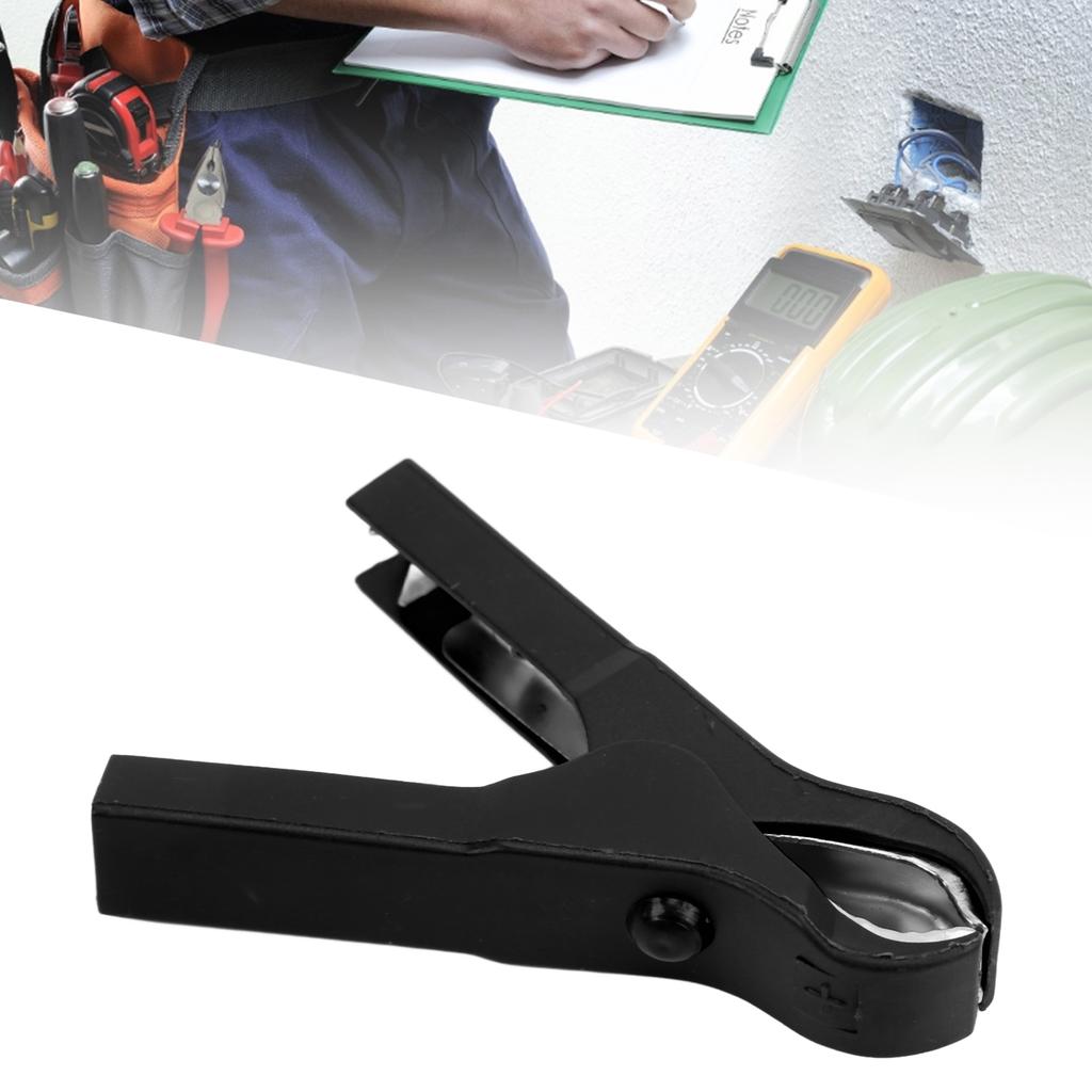 10pcs Electric Clip Stainless Steel Spring Design Strong Clamping Steel ABS Material Safe Charging Clamp for Wires 30A