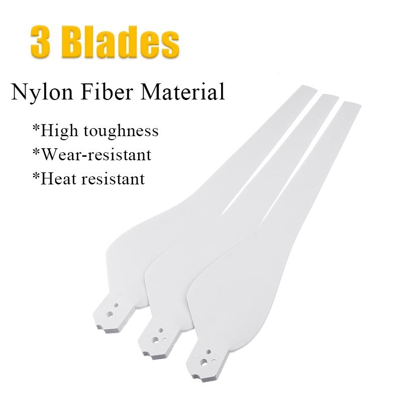 300W Wind Generator Wind Turbines Wind Turbines Generator with 3 Nylon Fiber Blades for Home Solar Light Boat