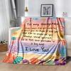 Love Support Daughter Blanket Soft Warm Cozy Great for Picnics Office Bed All-Season Use Modern Perfect Gift for Relatives and Friends
