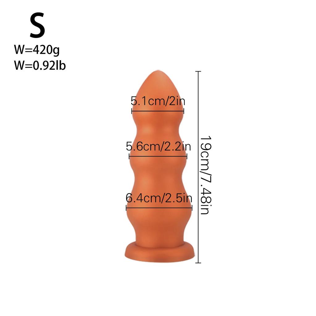 4 Size Big Huge Anal Beads Butt Plug Smooth Soft Silicone Dilatador Anal Dildo Penetration Anal Toys Buttplug