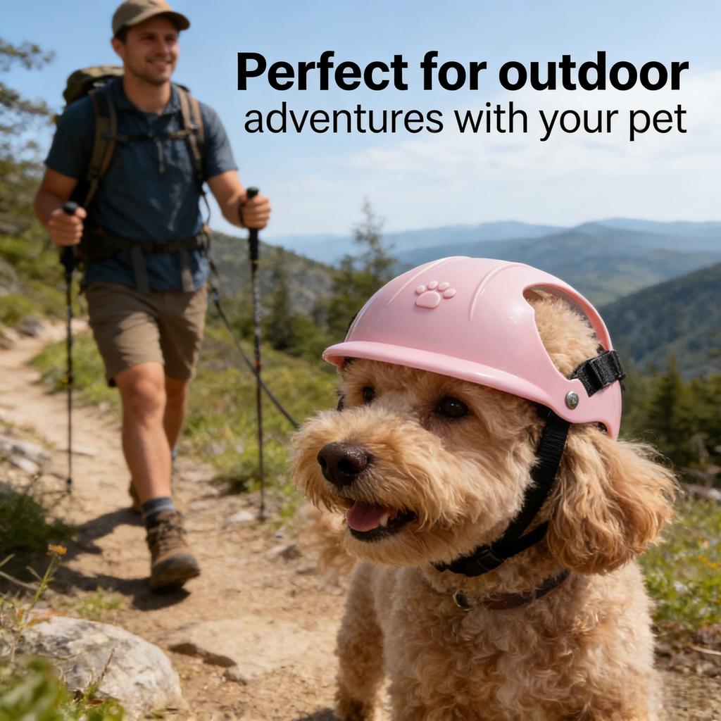 Adorable Helmet for Pets,Designed for Small Dogs/cats,Adjustable And Breathable,Making,Ideal for Outdoor Activities Like Walking